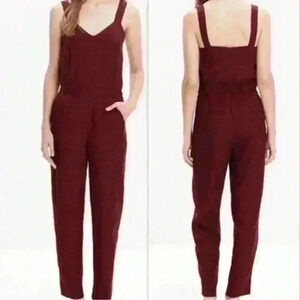 Madewell Burgundy Jumpsuit